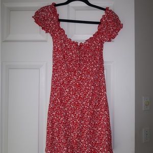 Princess Polly Red Floral Mini Dress